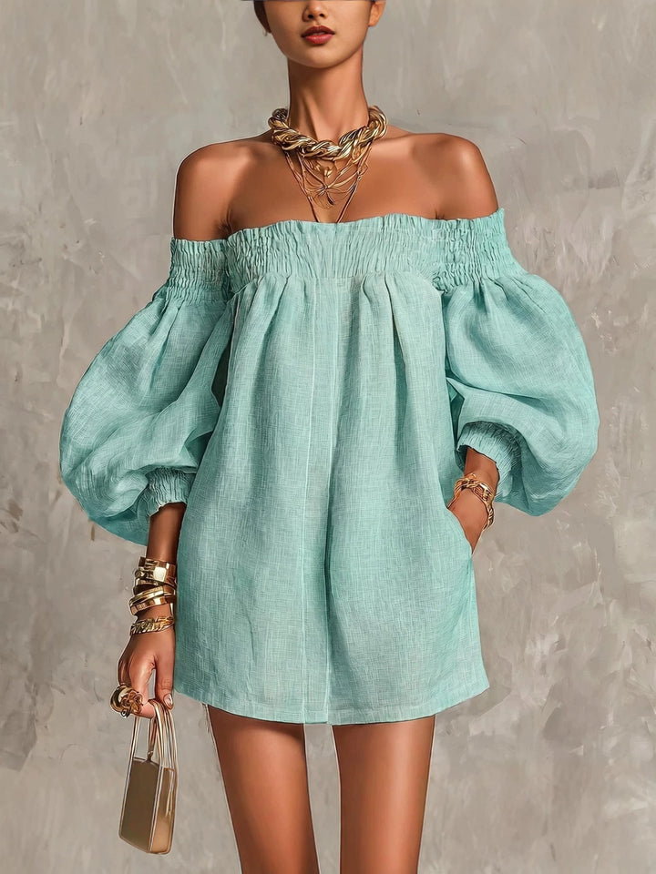 Cosima | Off-Shoulder A-Line Mini Dress