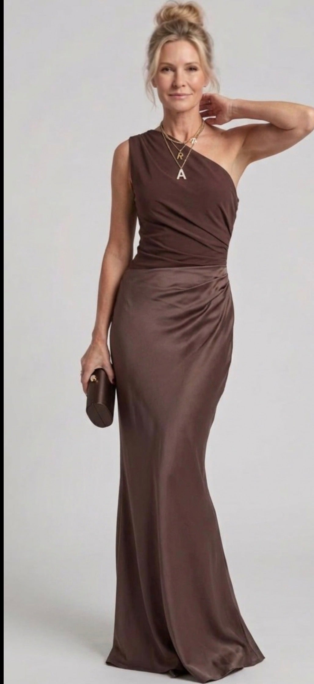 Flavia | Satin Maxi Dress
