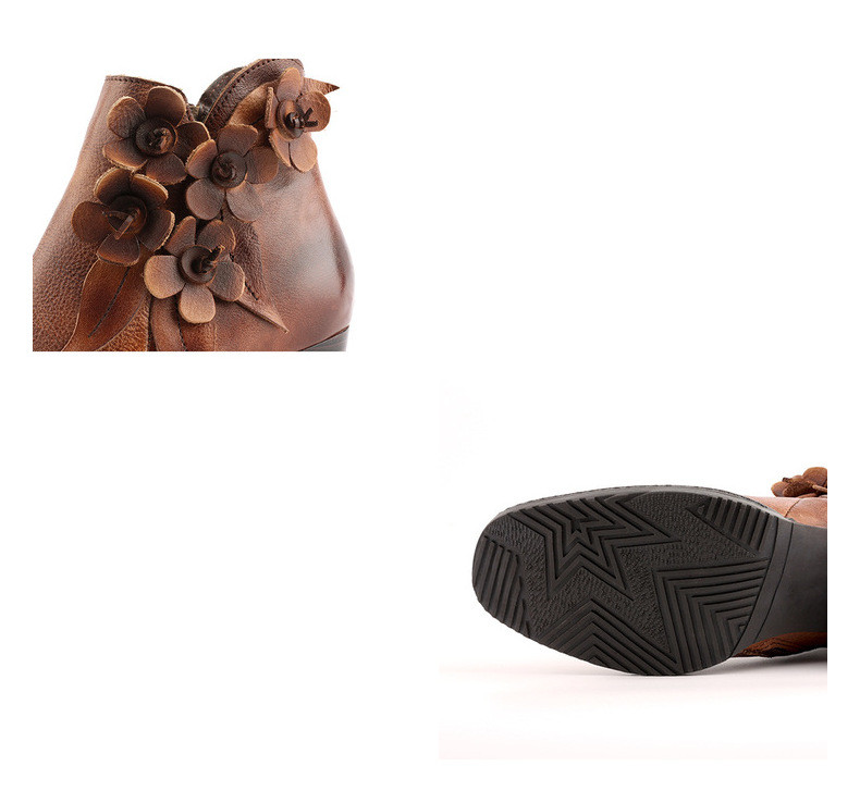 JULIETTE | Floral Cutout Ankle Boots