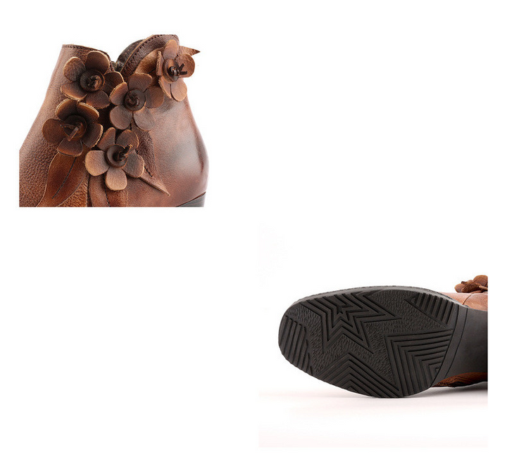 JULIETTE | Floral Cutout Ankle Boots