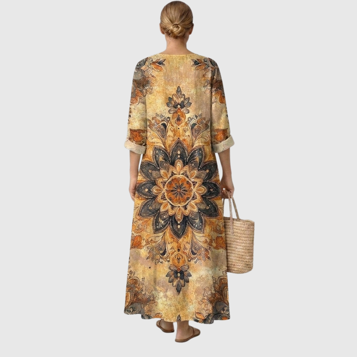 AUGUSTA | Bohemian Golden Mandala Maxi