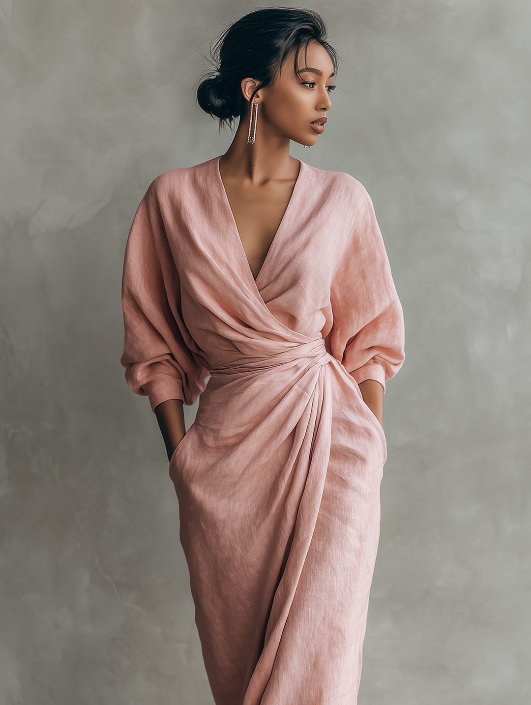 Adelaide | V-Neck Wrap Maxi Dress