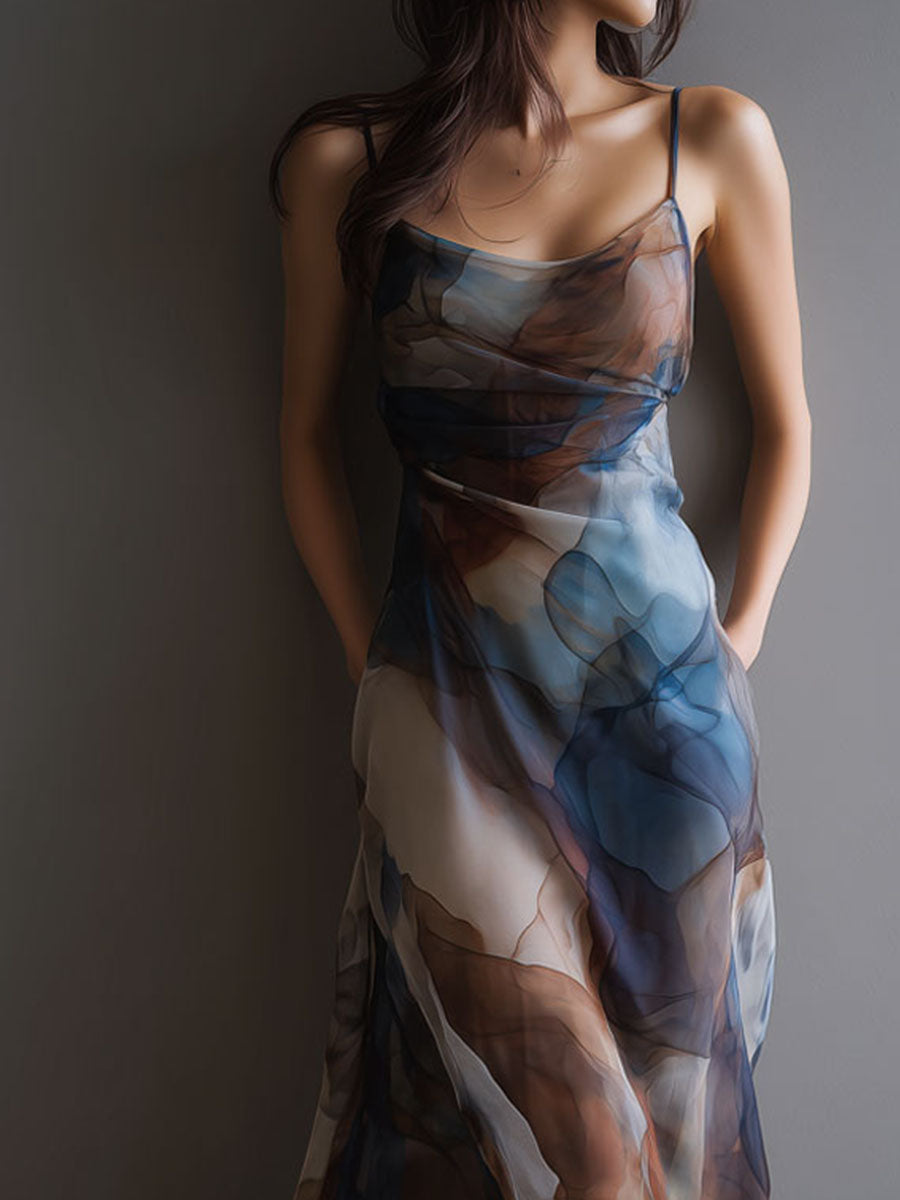 Maya | Chiffon Slip Maxi Dress