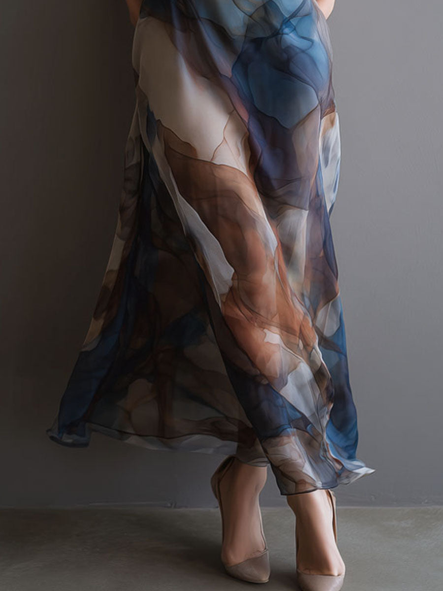 Maya | Chiffon Slip Maxi Dress