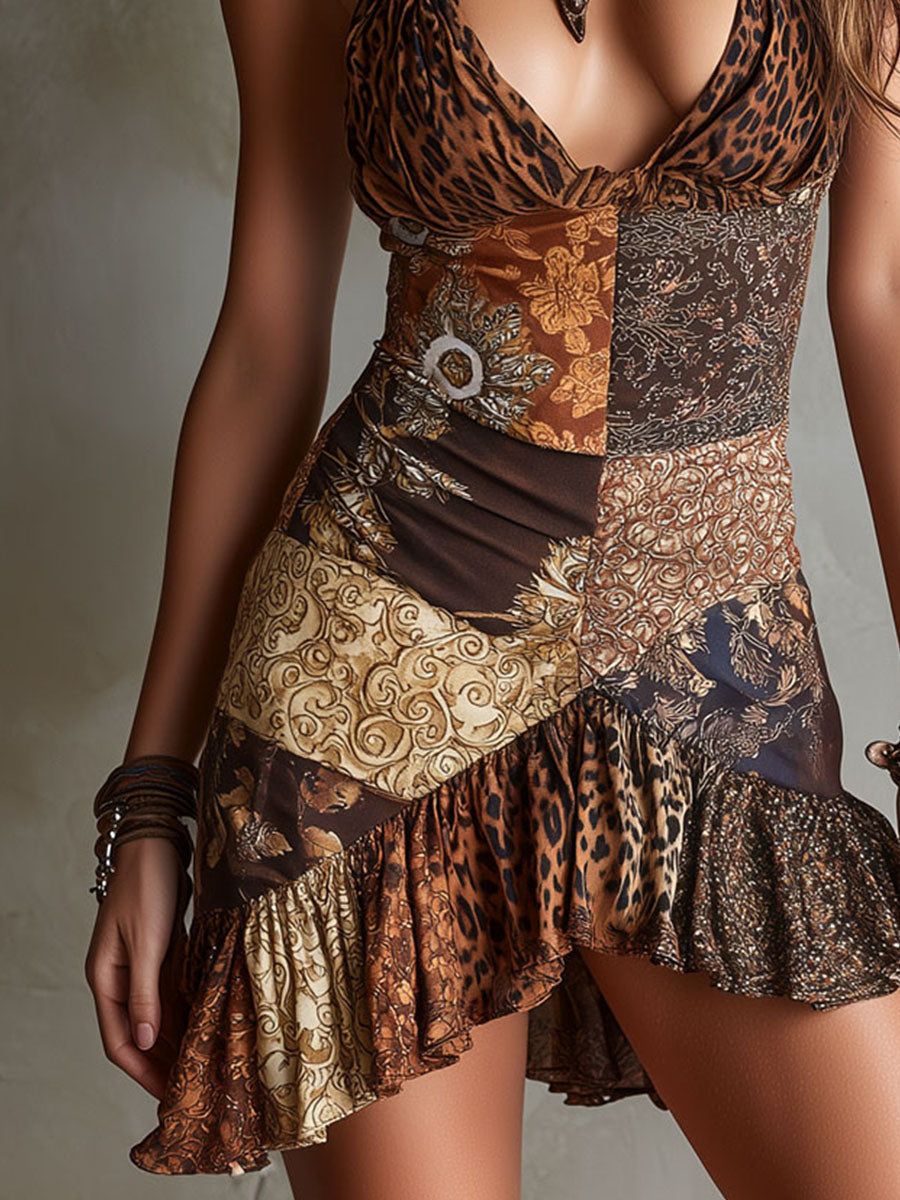 Sienna | Halter Mini Dress