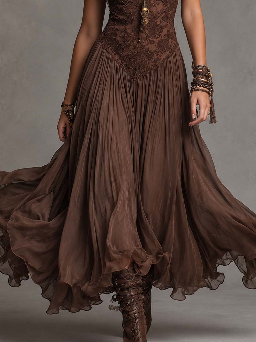 OLIVIA | Corset Bodice Maxi Dress