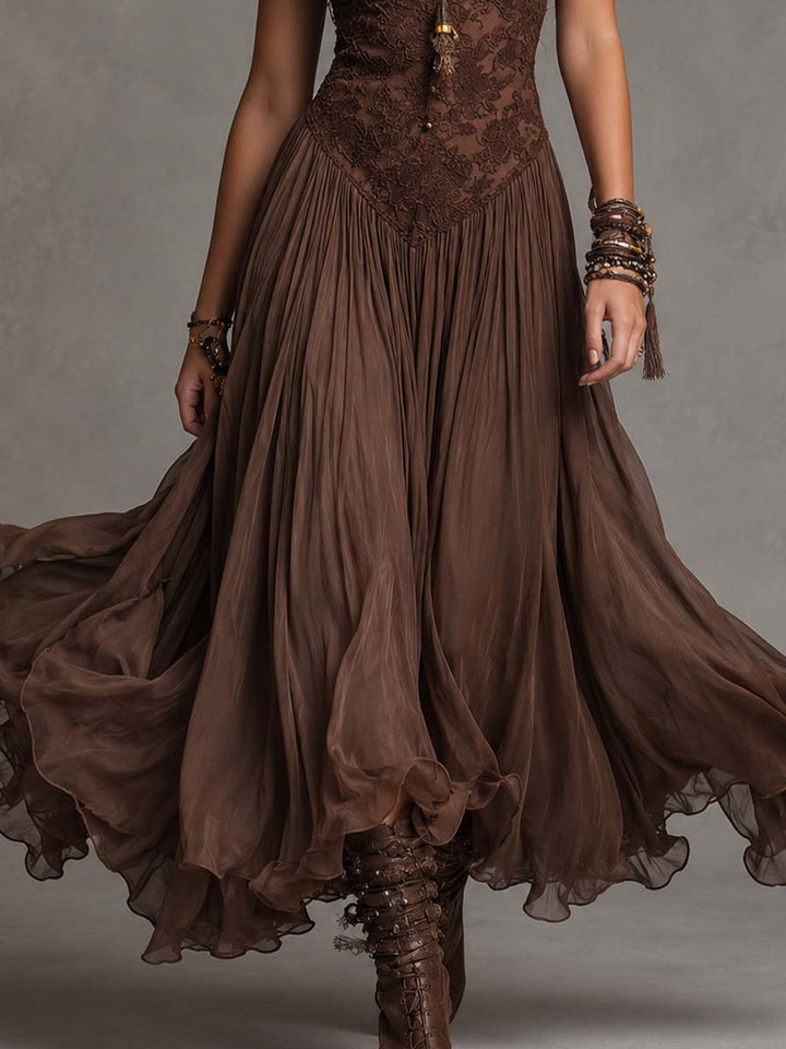OLIVIA | Corset Bodice Maxi Dress