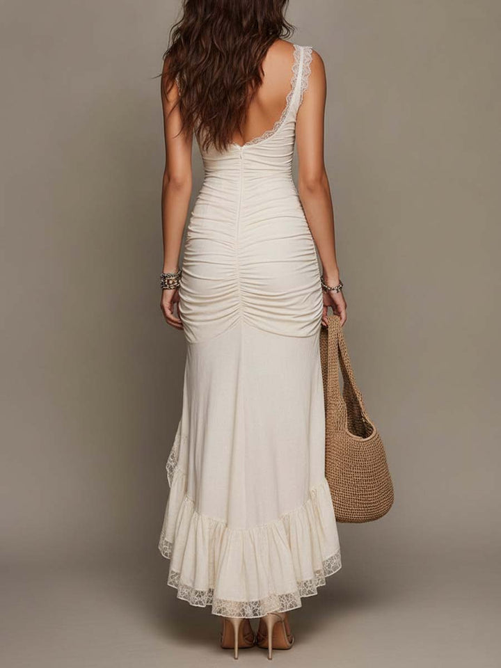 Imani | Cotton-Blend Mermaid Midi Dress