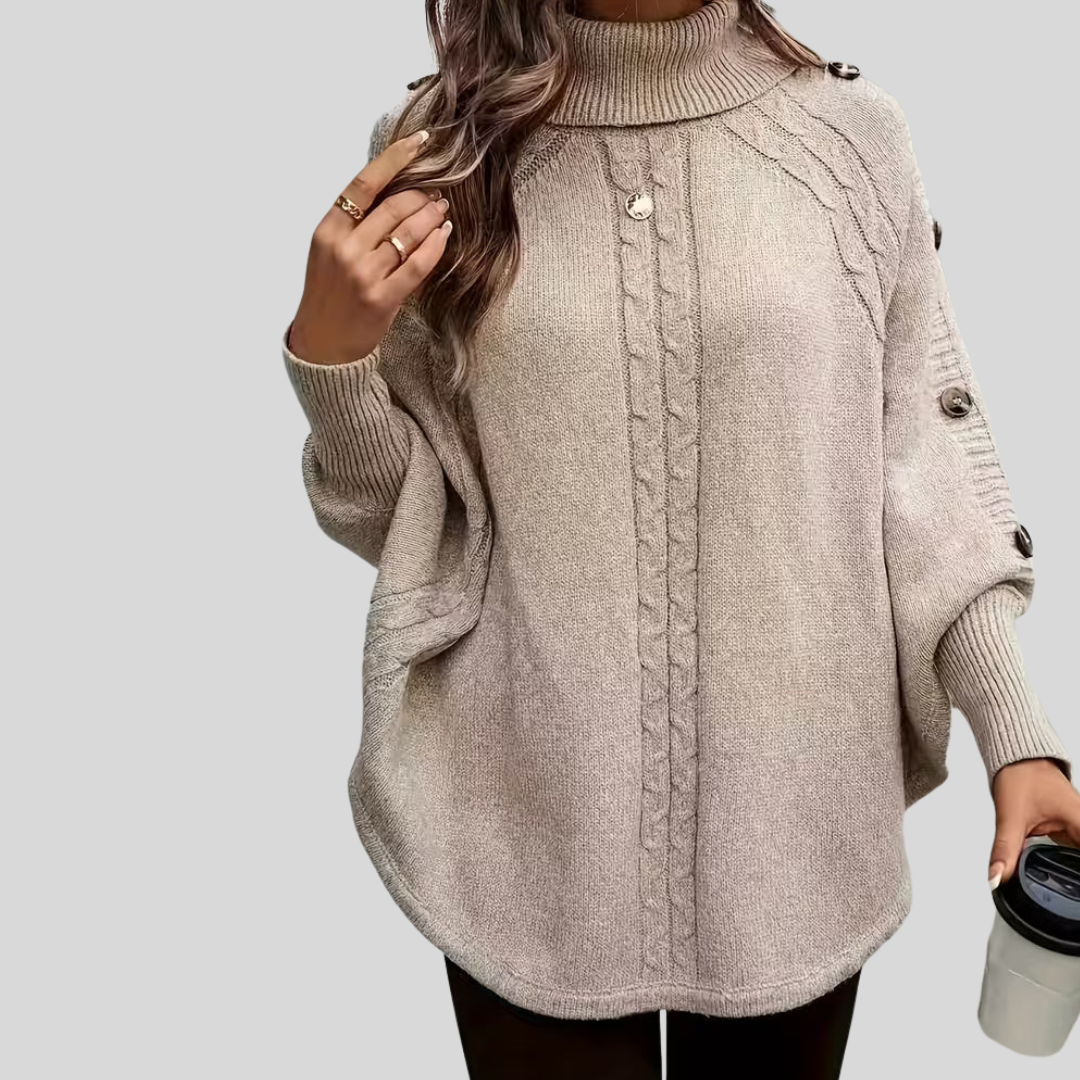 Rosalind | High-Neck Cable Sweater