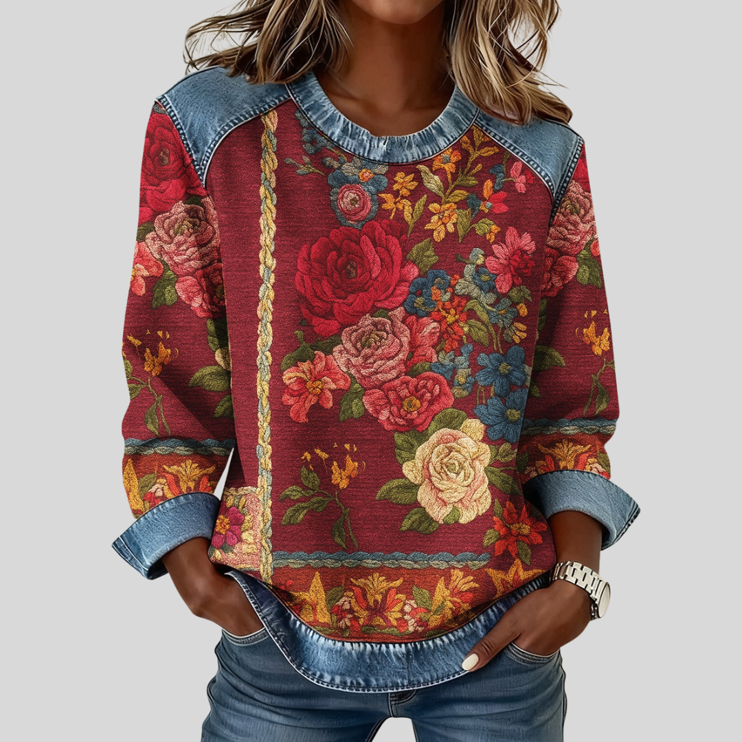 Junelle | Tapestry Floral Sweatshirt