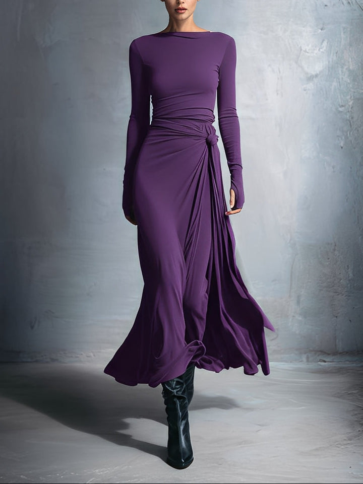 Mildred | Side-Knot Maxi Dress