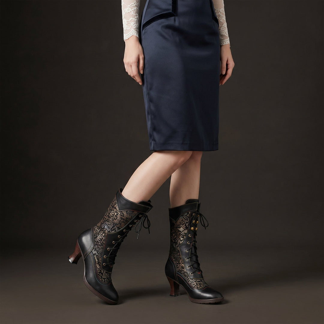WILLOW | Openwork Panel Tall Boots