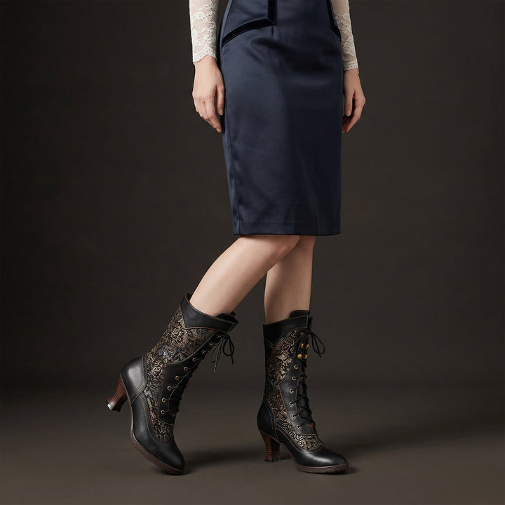 WILLOW | Openwork Panel Tall Boots