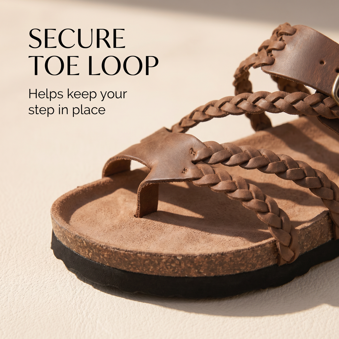 JOCELYN | Braided Cork Sandals