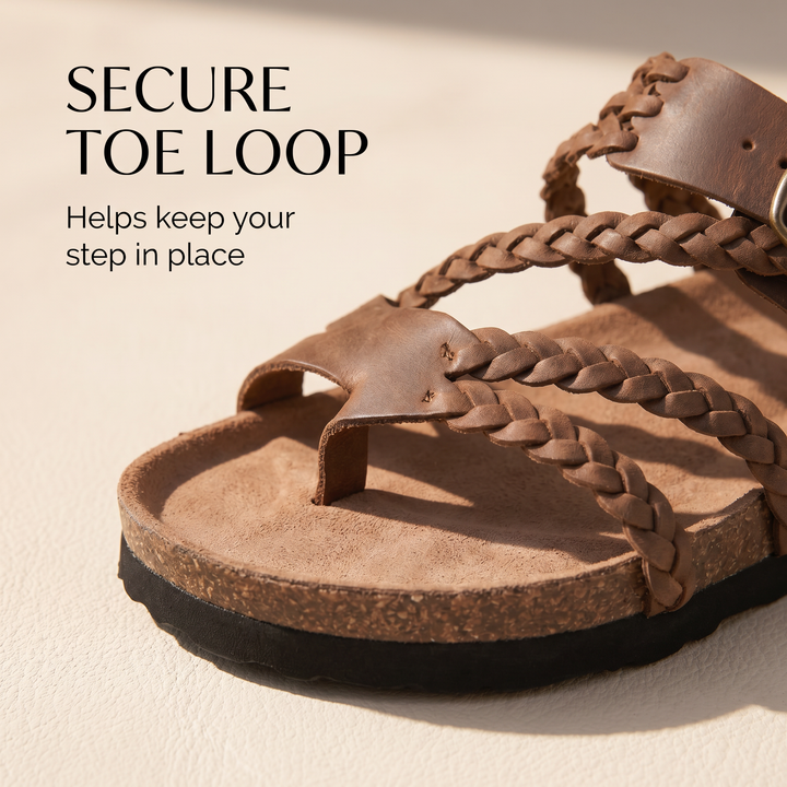 JOCELYN | Braided Cork Sandals
