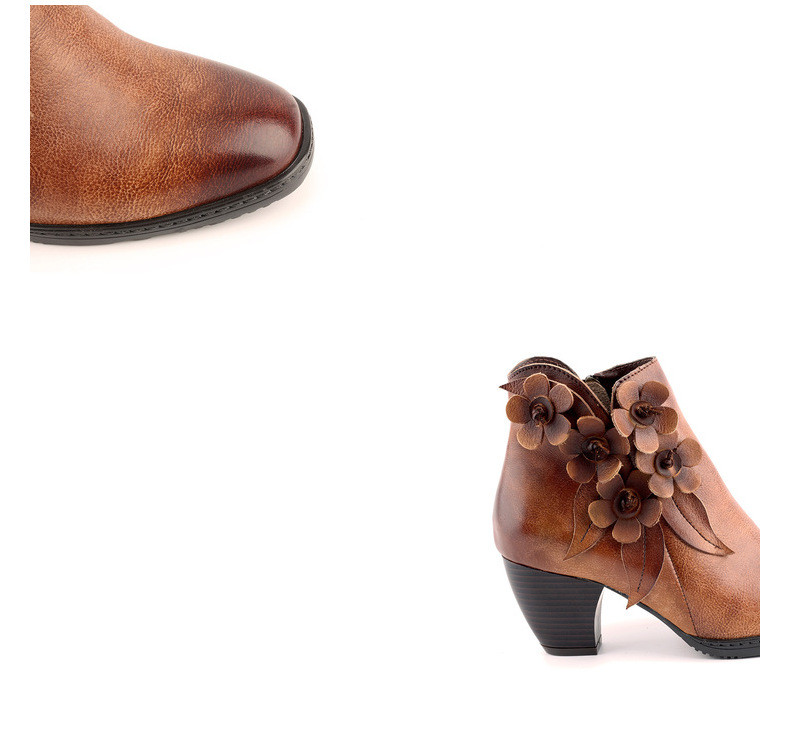 JULIETTE | Floral Cutout Ankle Boots