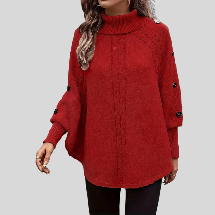 Rosalind | High-Neck Cable Sweater