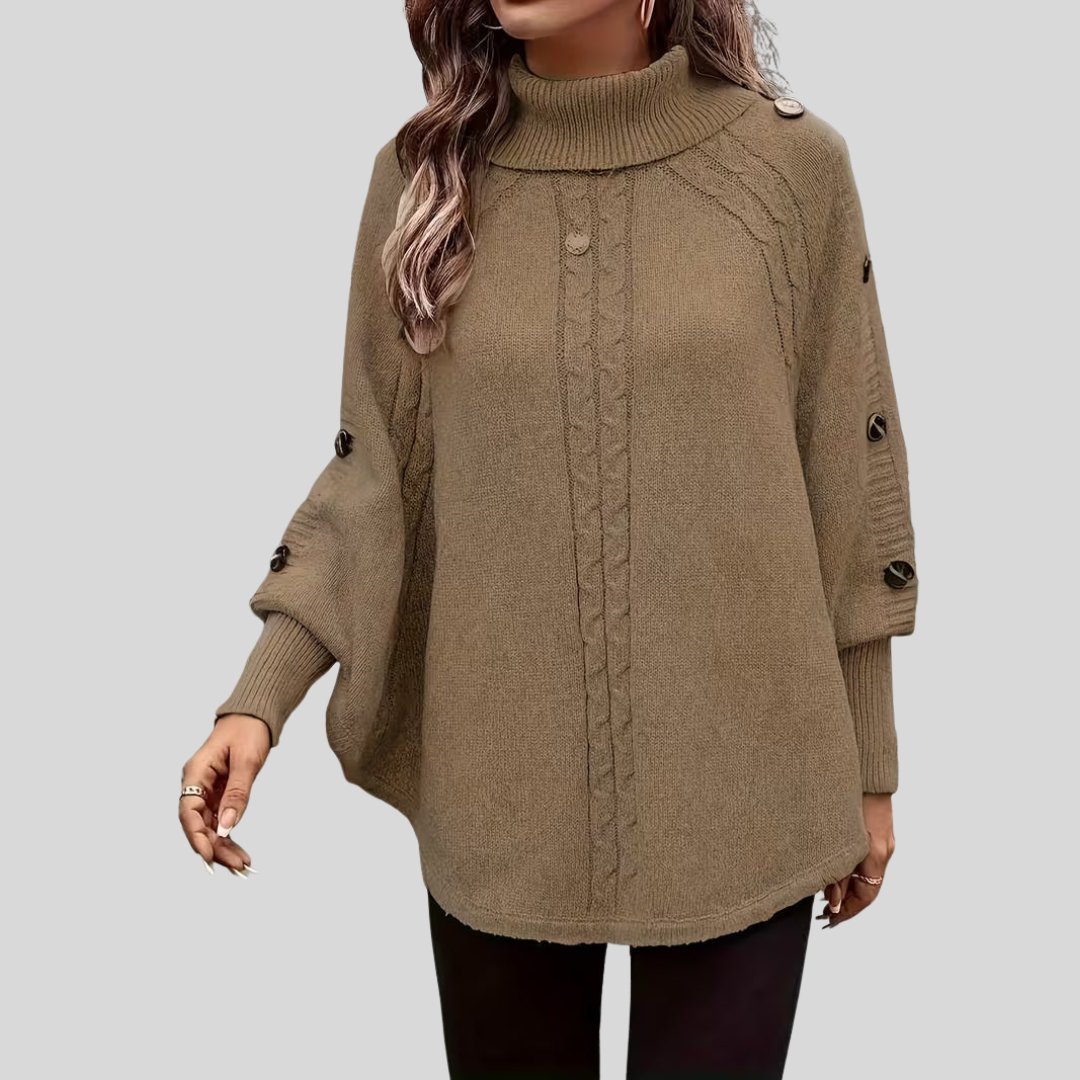 Rosalind | High-Neck Cable Sweater