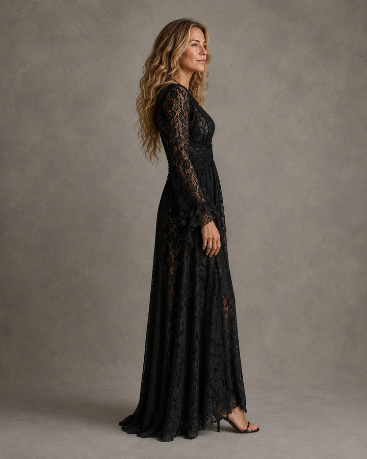 CHARLOTTE | Plunging V-Neck Maxi Dress