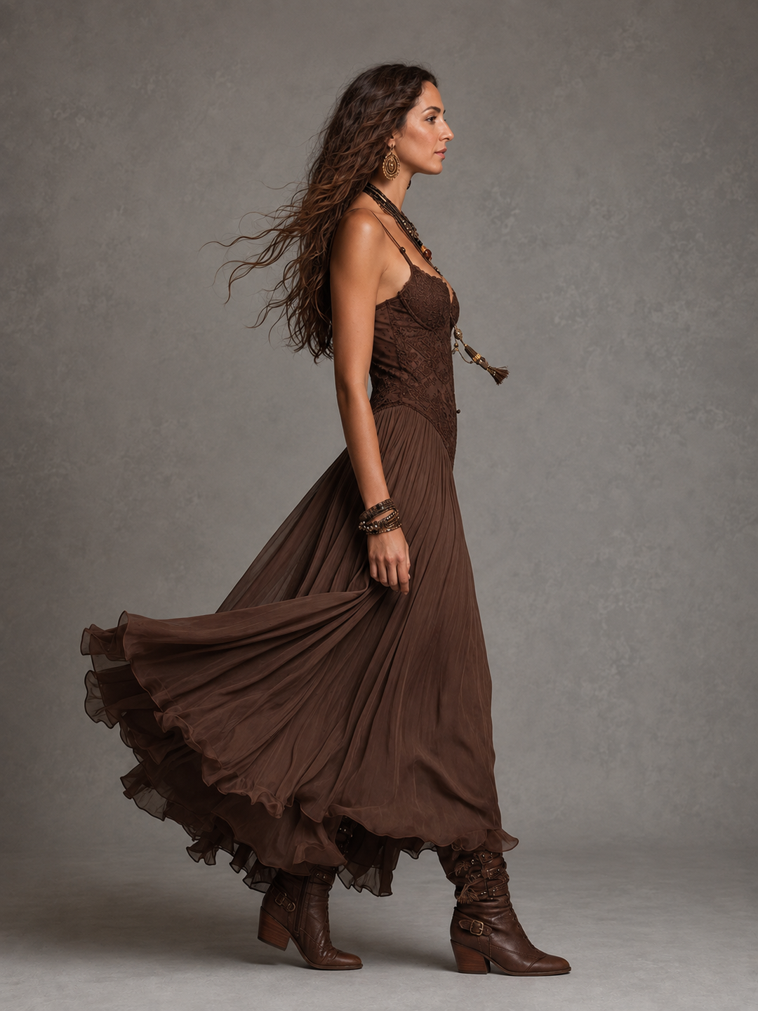 OLIVIA | Corset Bodice Maxi Dress