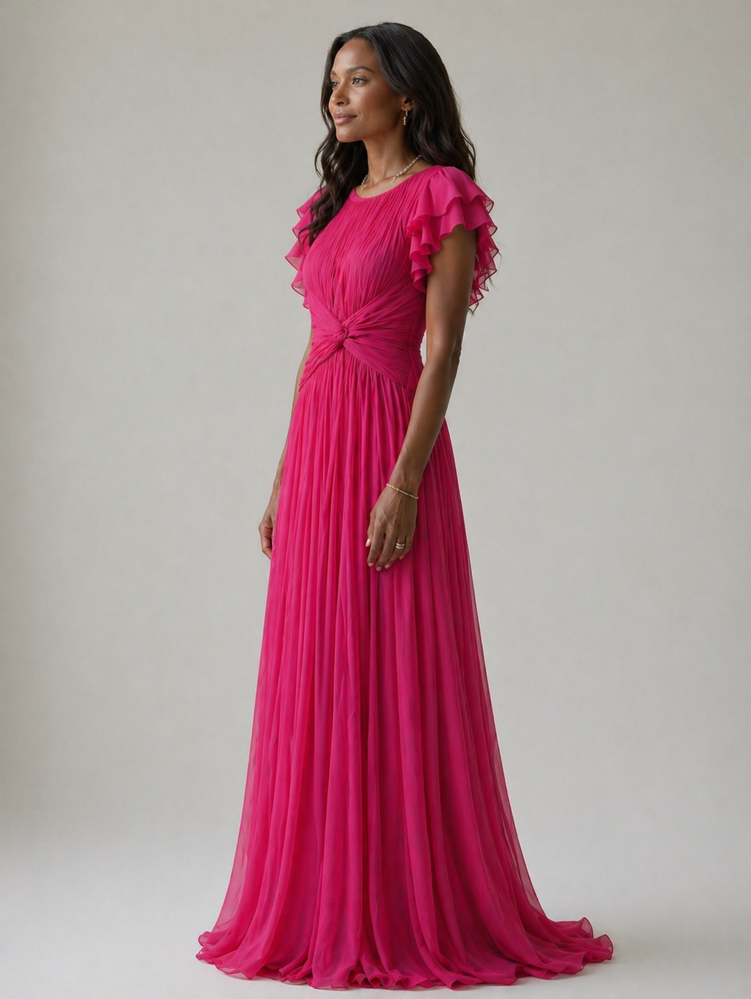 Ottavia | Pleated Evening Dress