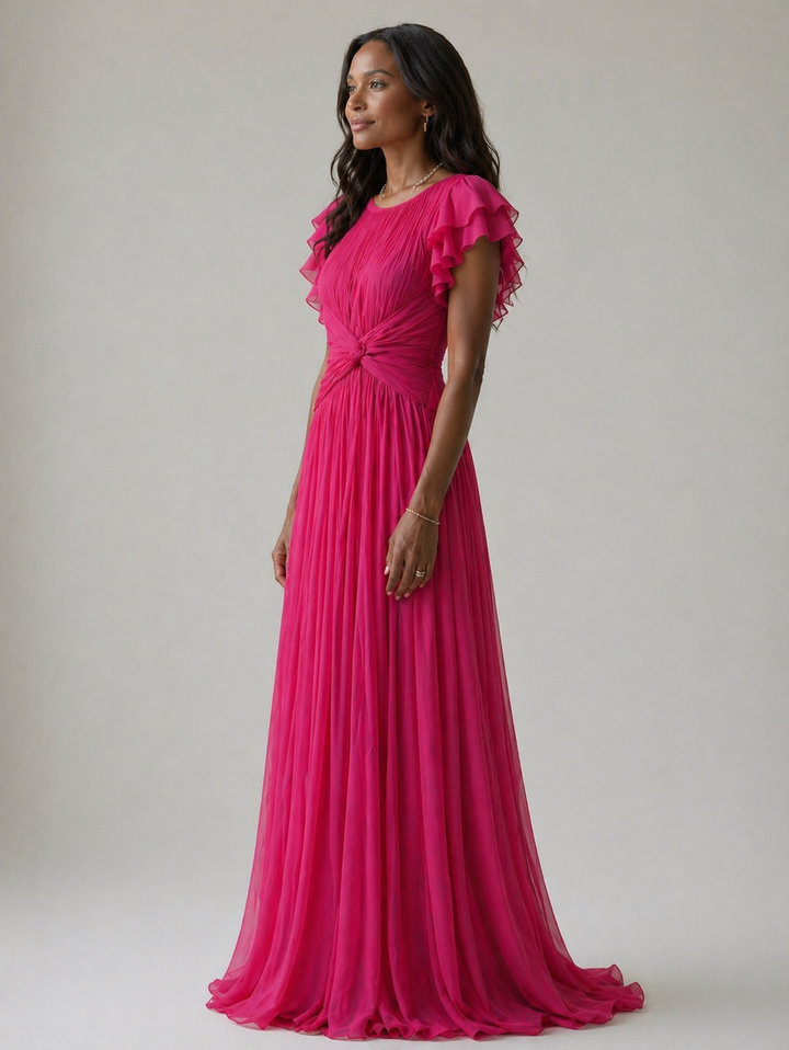 Ottavia | Pleated Evening Dress