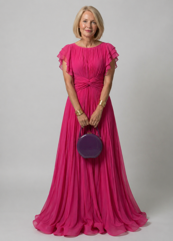 Ottavia | Pleated Evening Dress