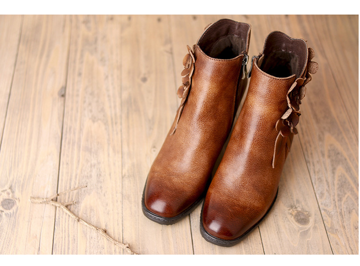 JULIETTE | Floral Cutout Ankle Boots