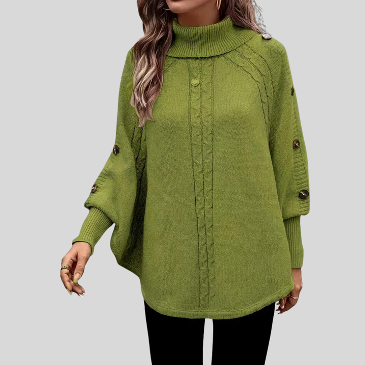 Rosalind | High-Neck Cable Sweater