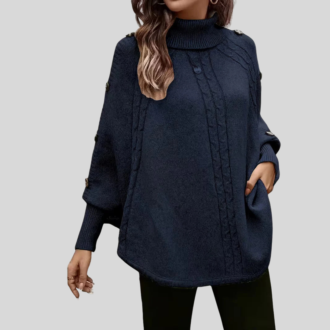 Rosalind | High-Neck Cable Sweater