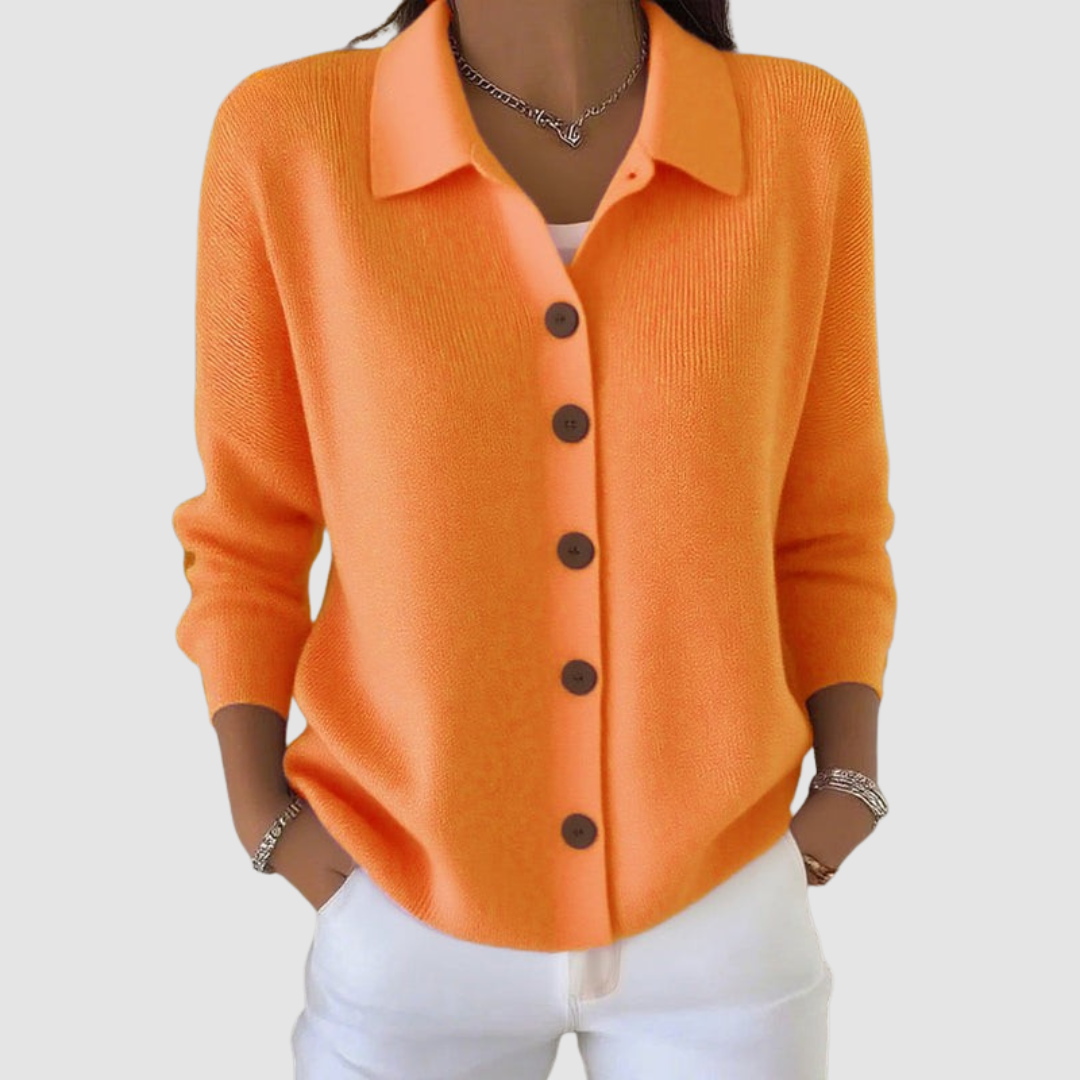 Millie | Button-Up Collared Cardigan