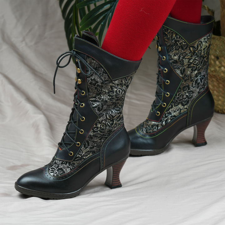 WILLOW | Openwork Panel Tall Boots