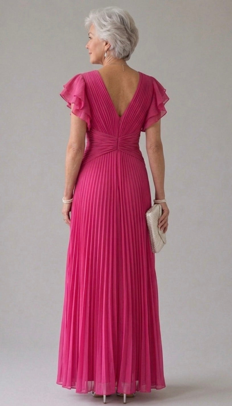 Ottavia | Pleated Evening Dress