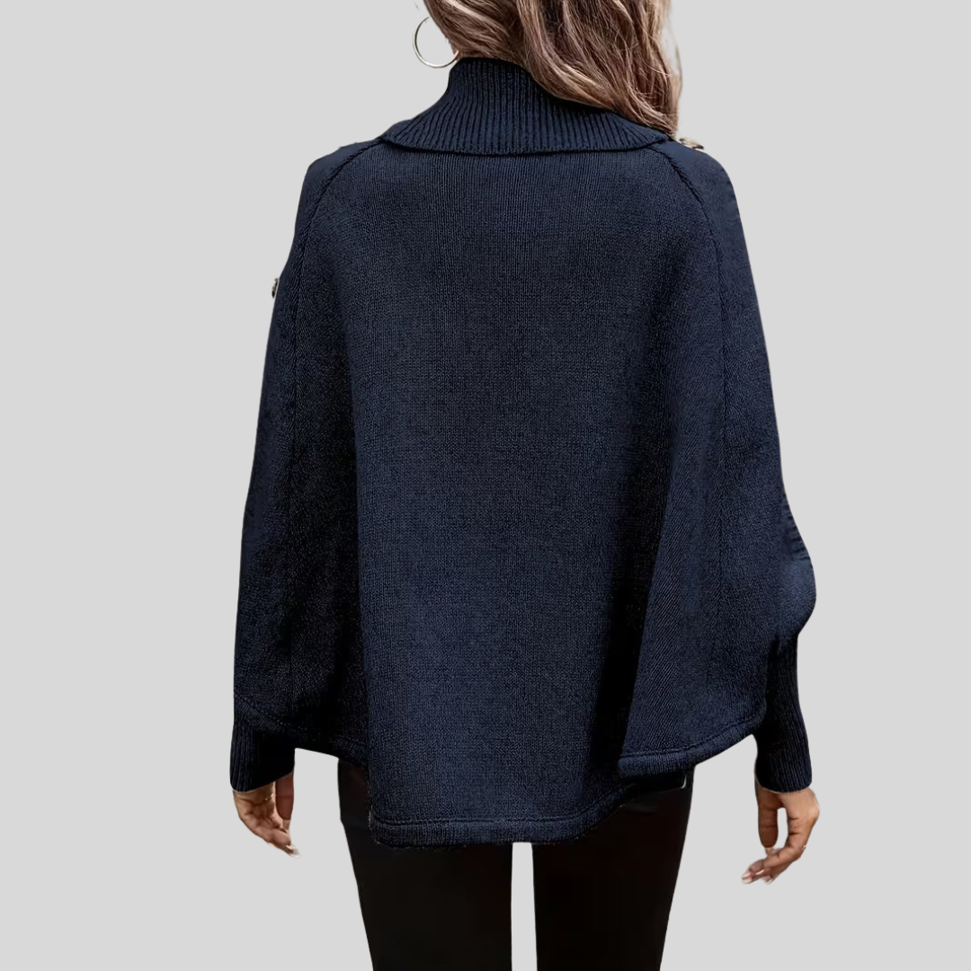 Rosalind | High-Neck Cable Sweater
