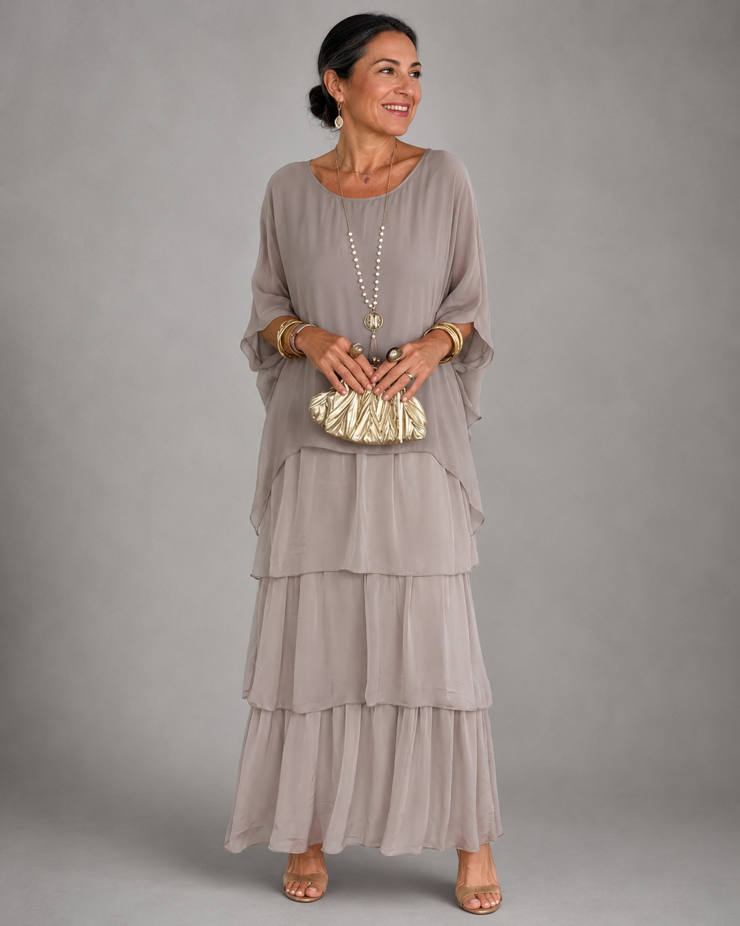 LARA | Layered Flowing Maxi Dress