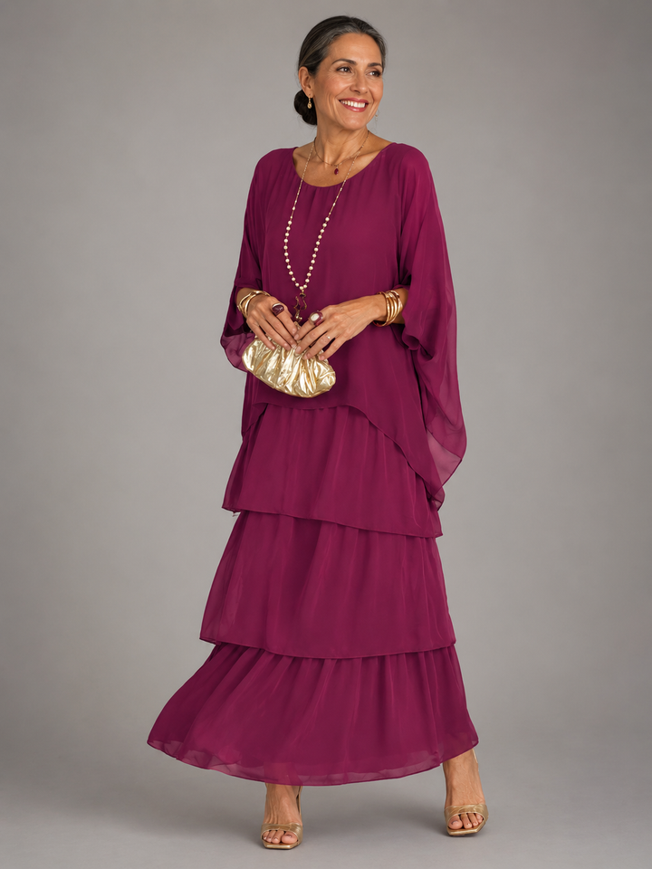 LARA | Layered Flowing Maxi Dress