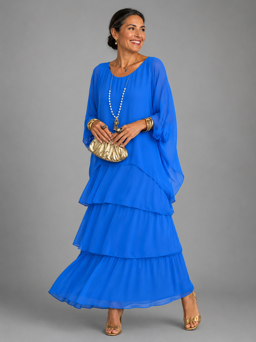 LARA | Layered Flowing Maxi Dress
