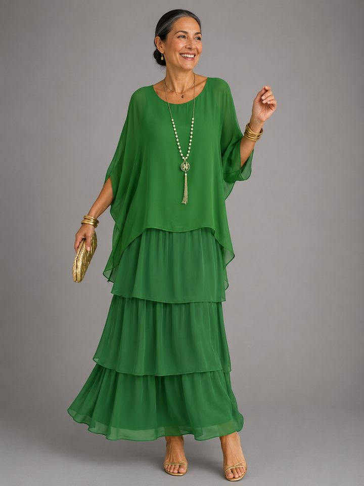 LARA | Layered Flowing Maxi Dress