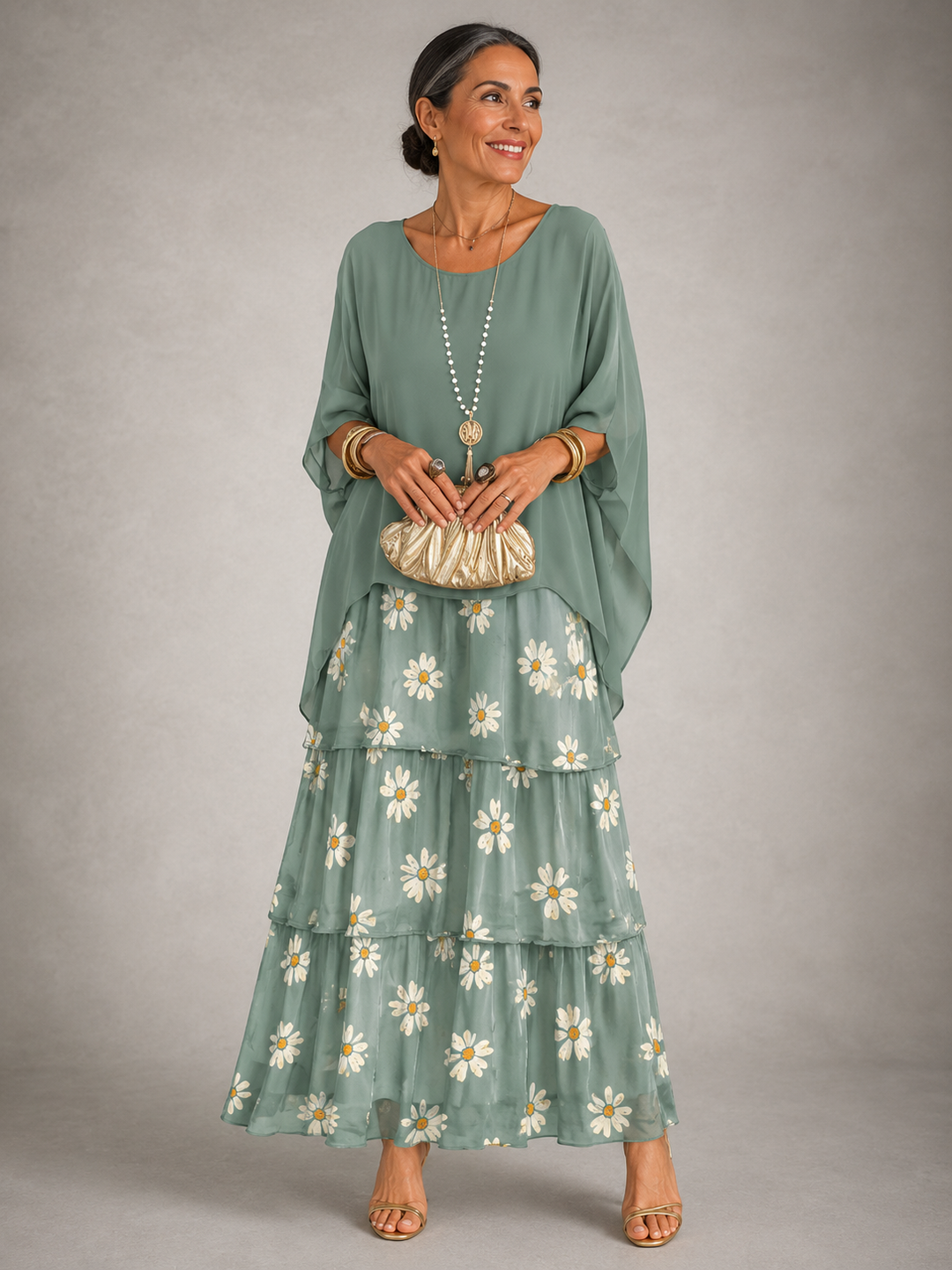 LARA | Layered Flowing Maxi Dress