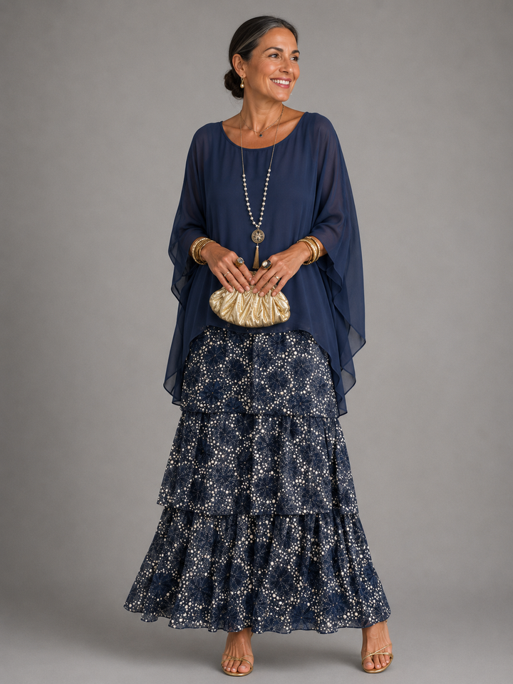 LARA | Layered Flowing Maxi Dress