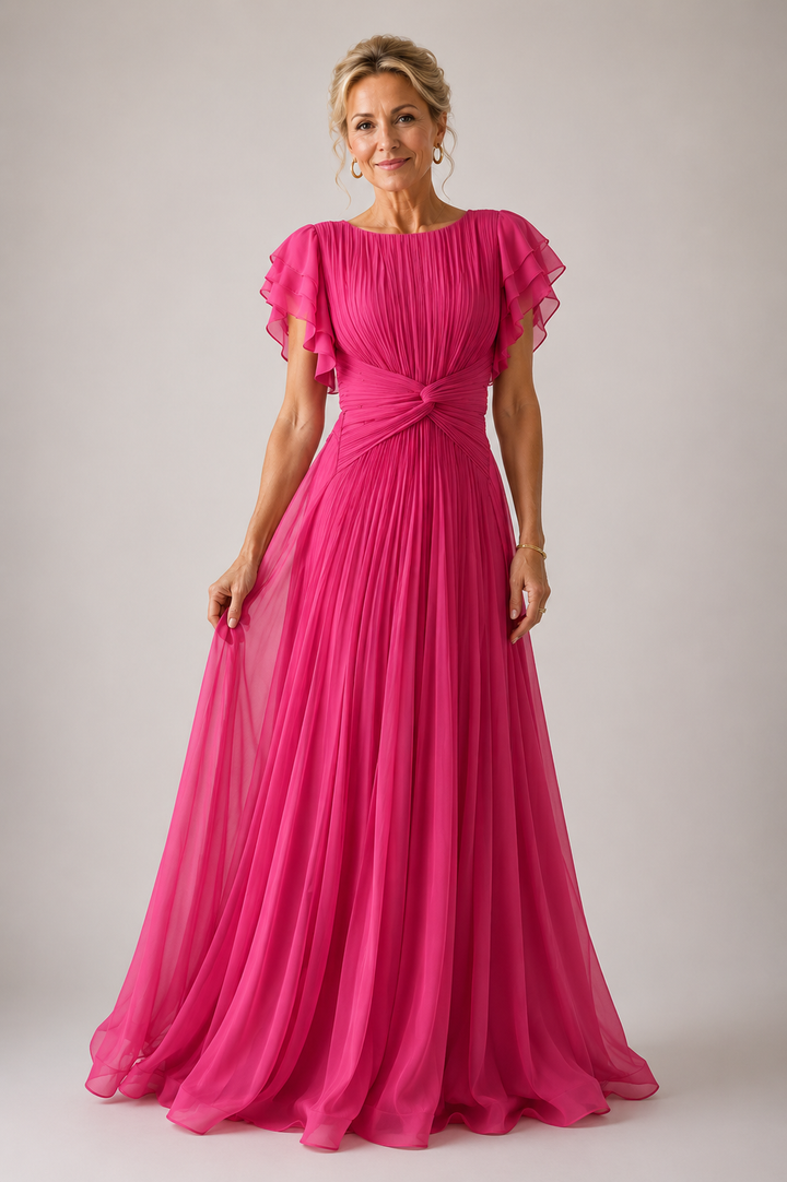 Ottavia | Pleated Evening Dress