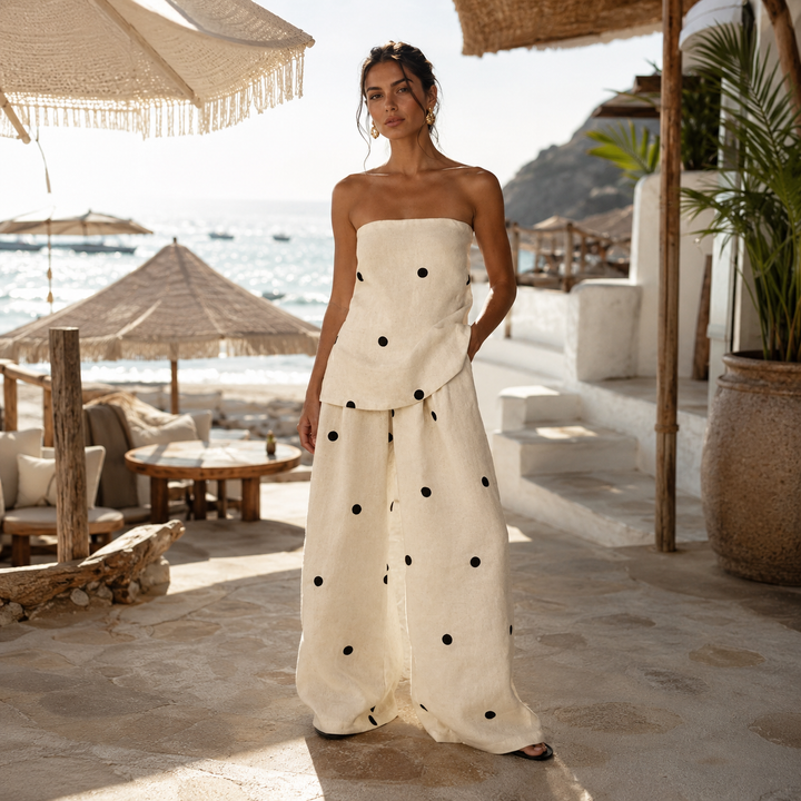 ALMA | Polka Dot Two-Piece Set