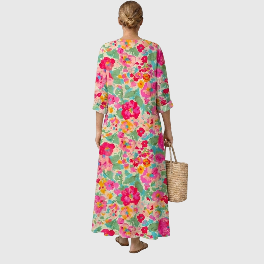 ROSALIE | Bohemian Pink Bloom Maxi