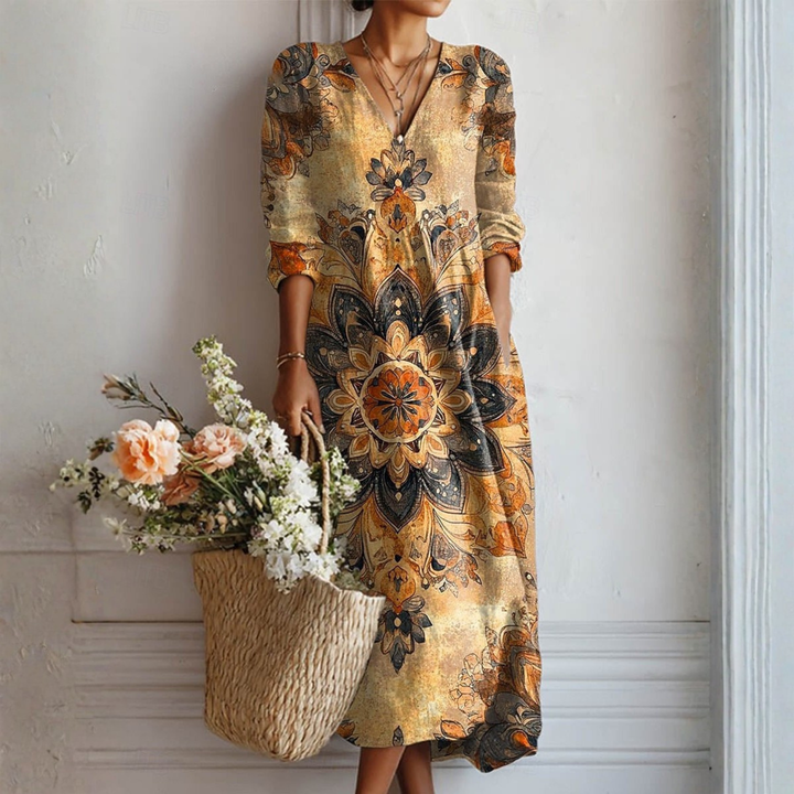 AUGUSTA | Bohemian Golden Mandala Maxi
