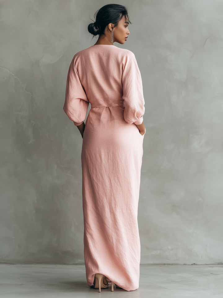 Adelaide | V-Neck Wrap Maxi Dress