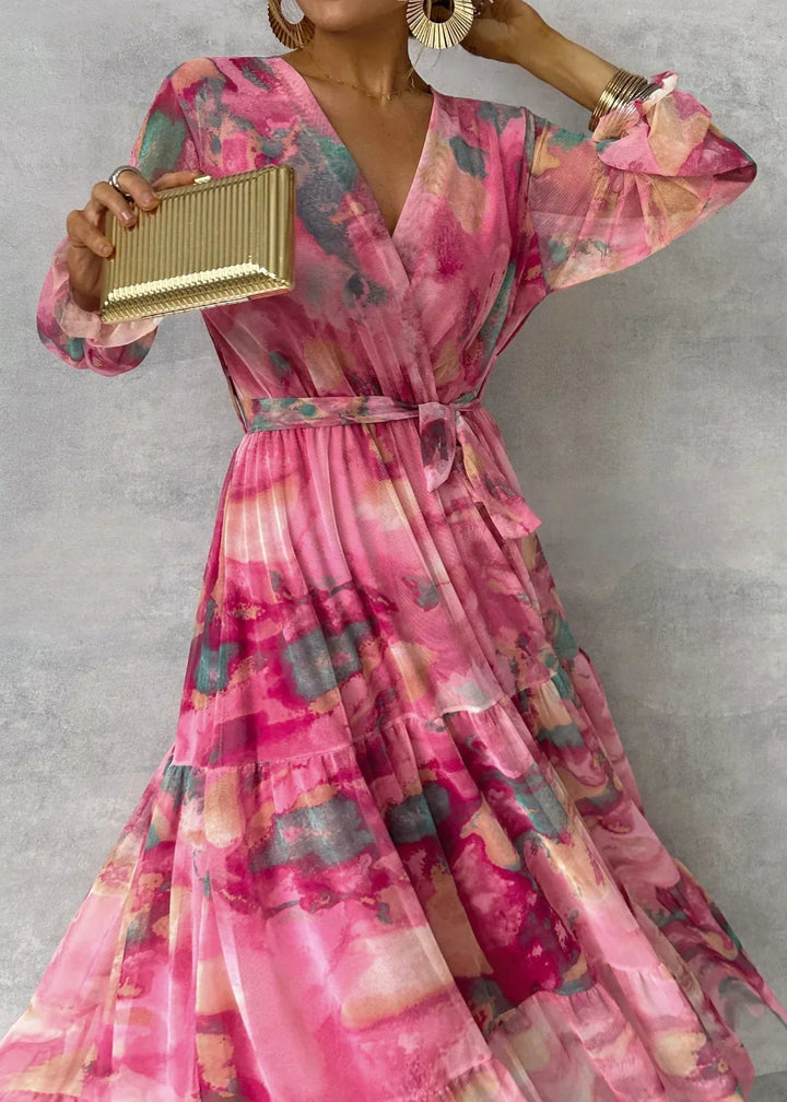 ZOEY | Floral Tiered Wrap Dress
