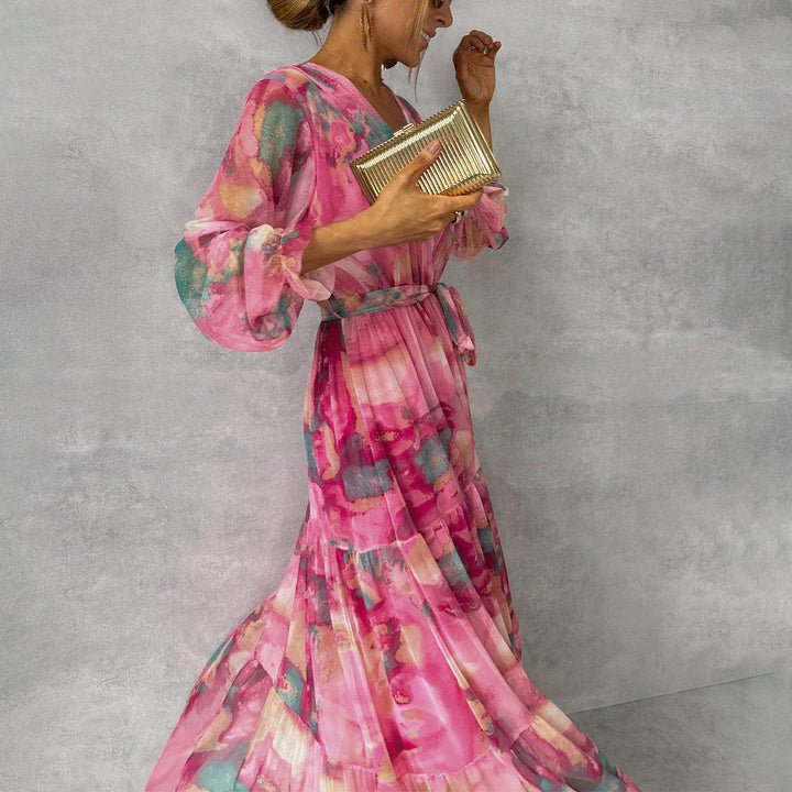 ZOEY | Floral Tiered Wrap Dress