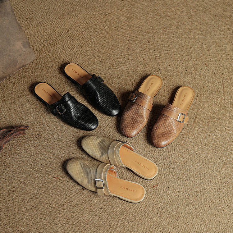 Emrie | Genuine Leather Mules