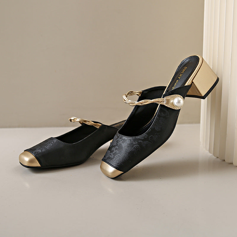Melina | Genuine Leather Mules