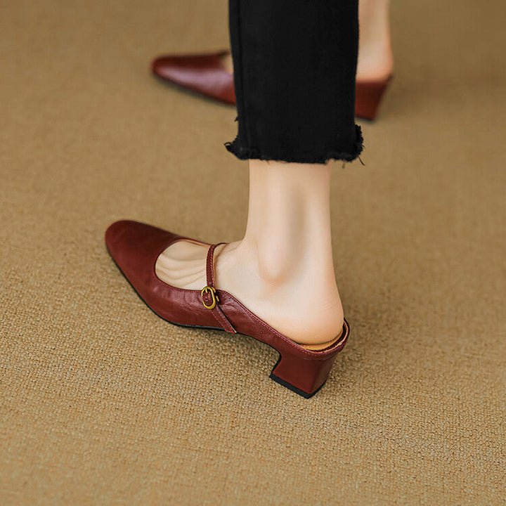 Vian | Genuine Leather Mules